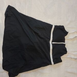 Black and White Sleeveless Dress